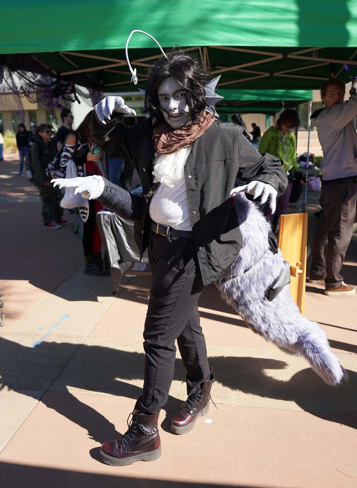 Students in costume at Halloween-themed Club Rush.