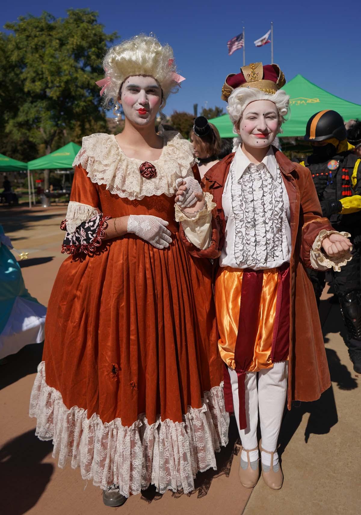 Students in costume at Halloween-themed Club Rush.