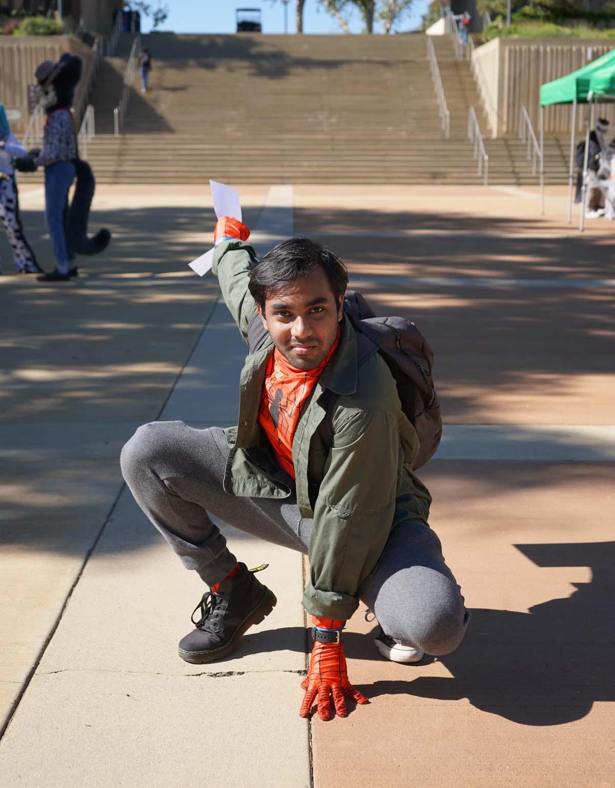 Students in costume at Halloween-themed Club Rush.