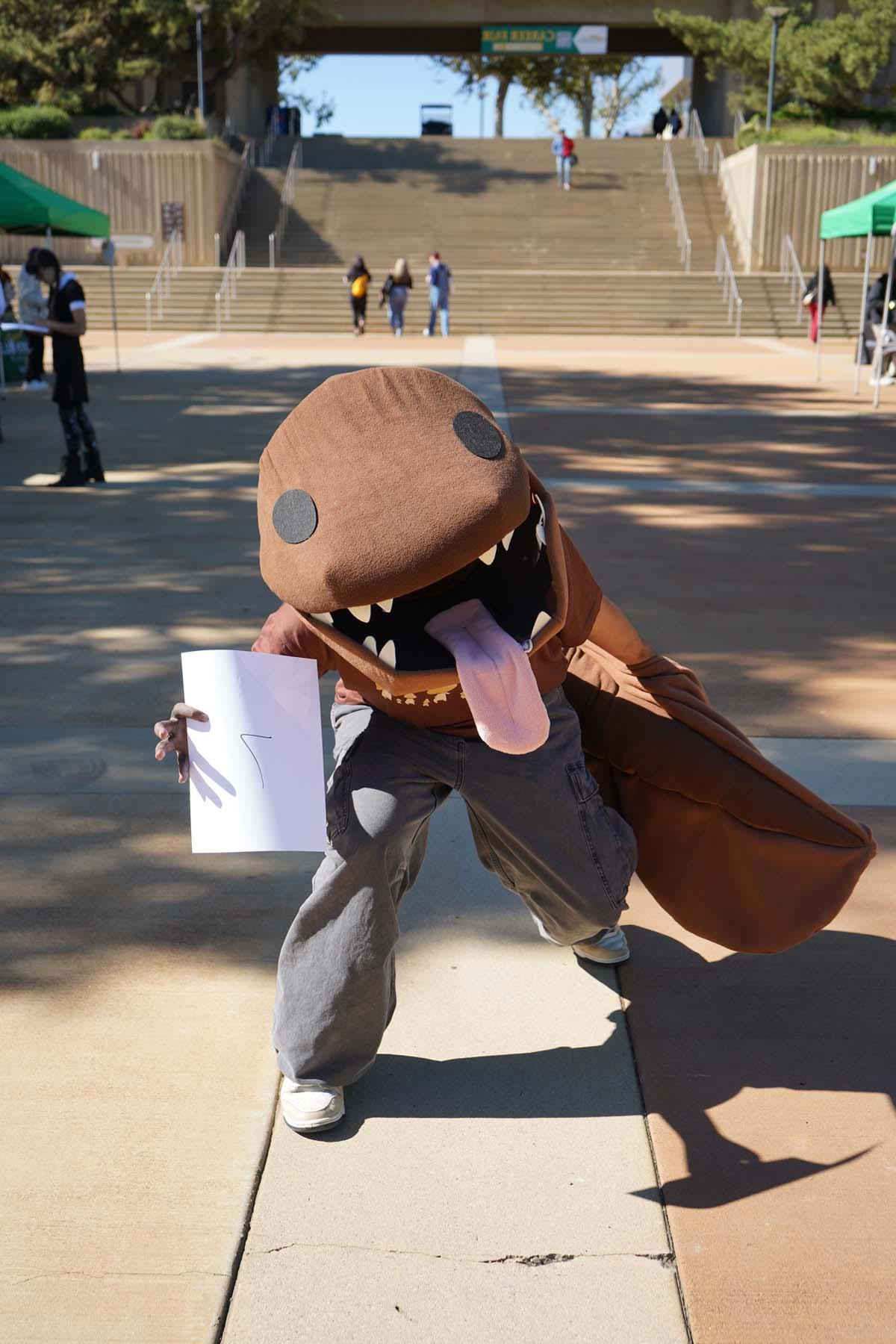 Students in costume at Halloween-themed Club Rush.