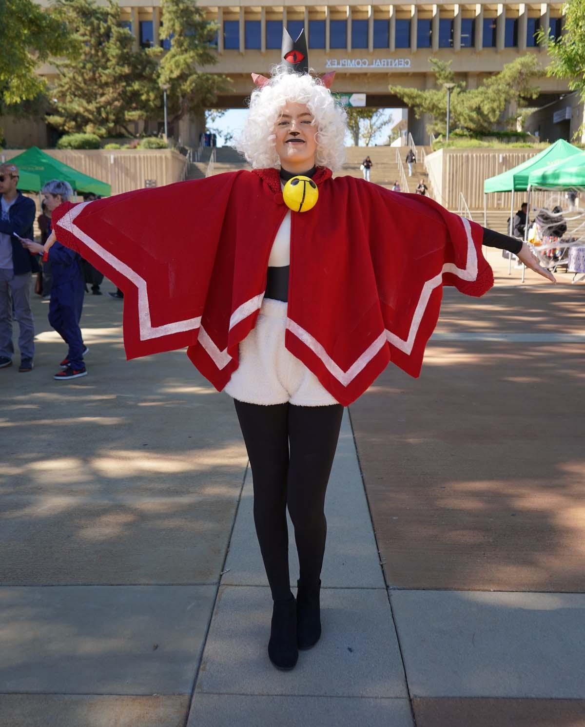 Students in costume at Halloween-themed Club Rush.