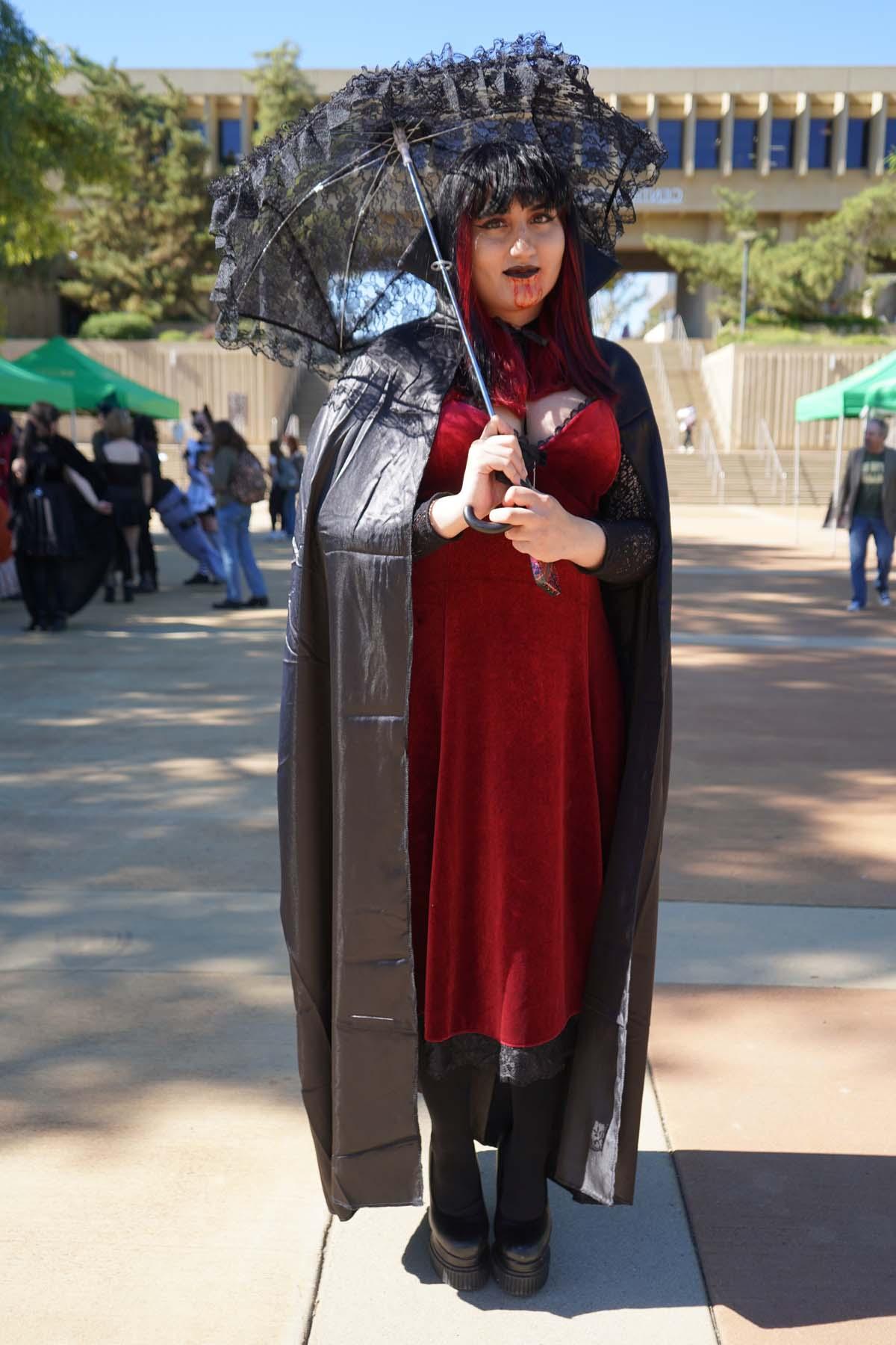 Students in costume at Halloween-themed Club Rush.