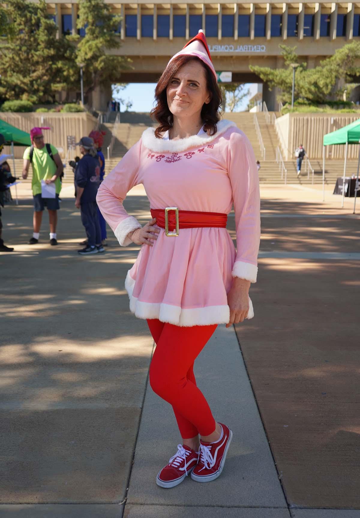 Students in costume at Halloween-themed Club Rush.