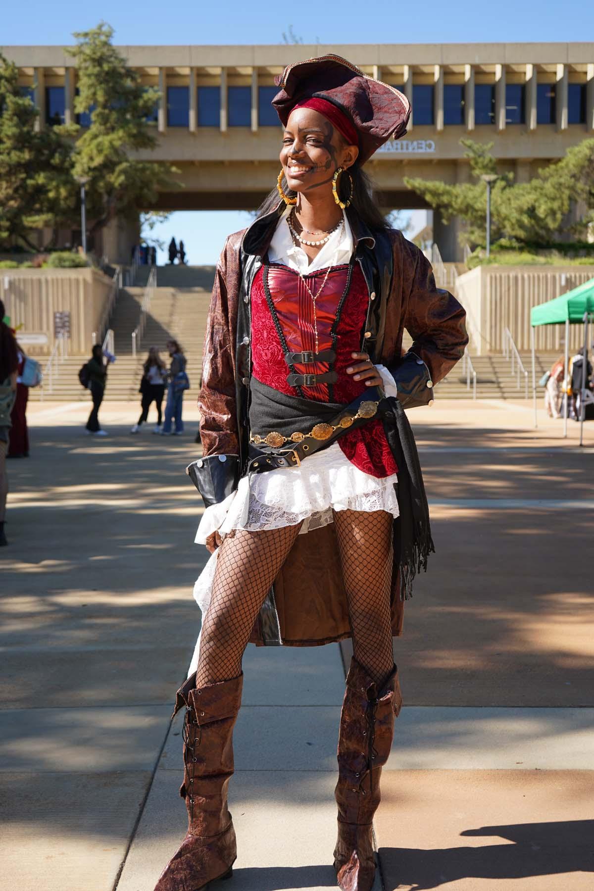 Students in costume at Halloween-themed Club Rush.