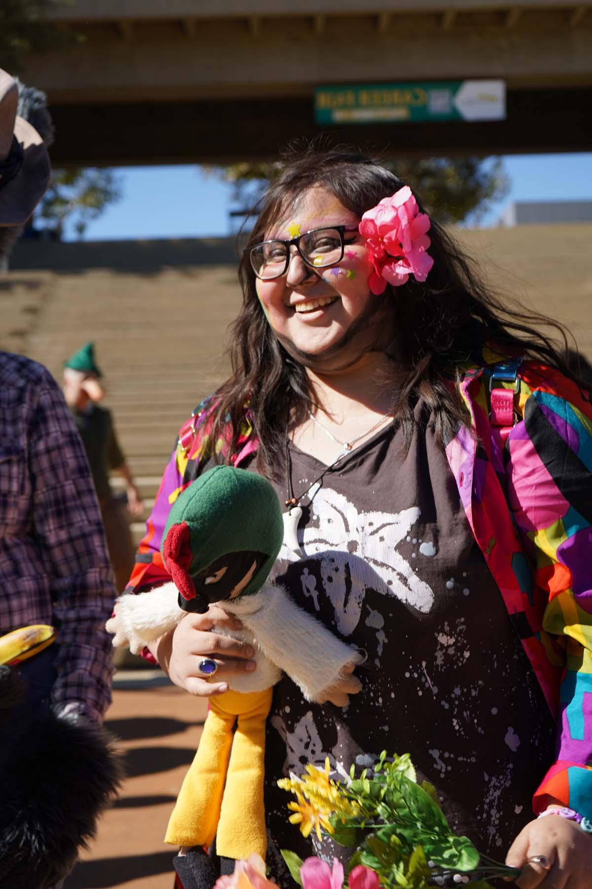 Students in costume at Halloween-themed Club Rush.