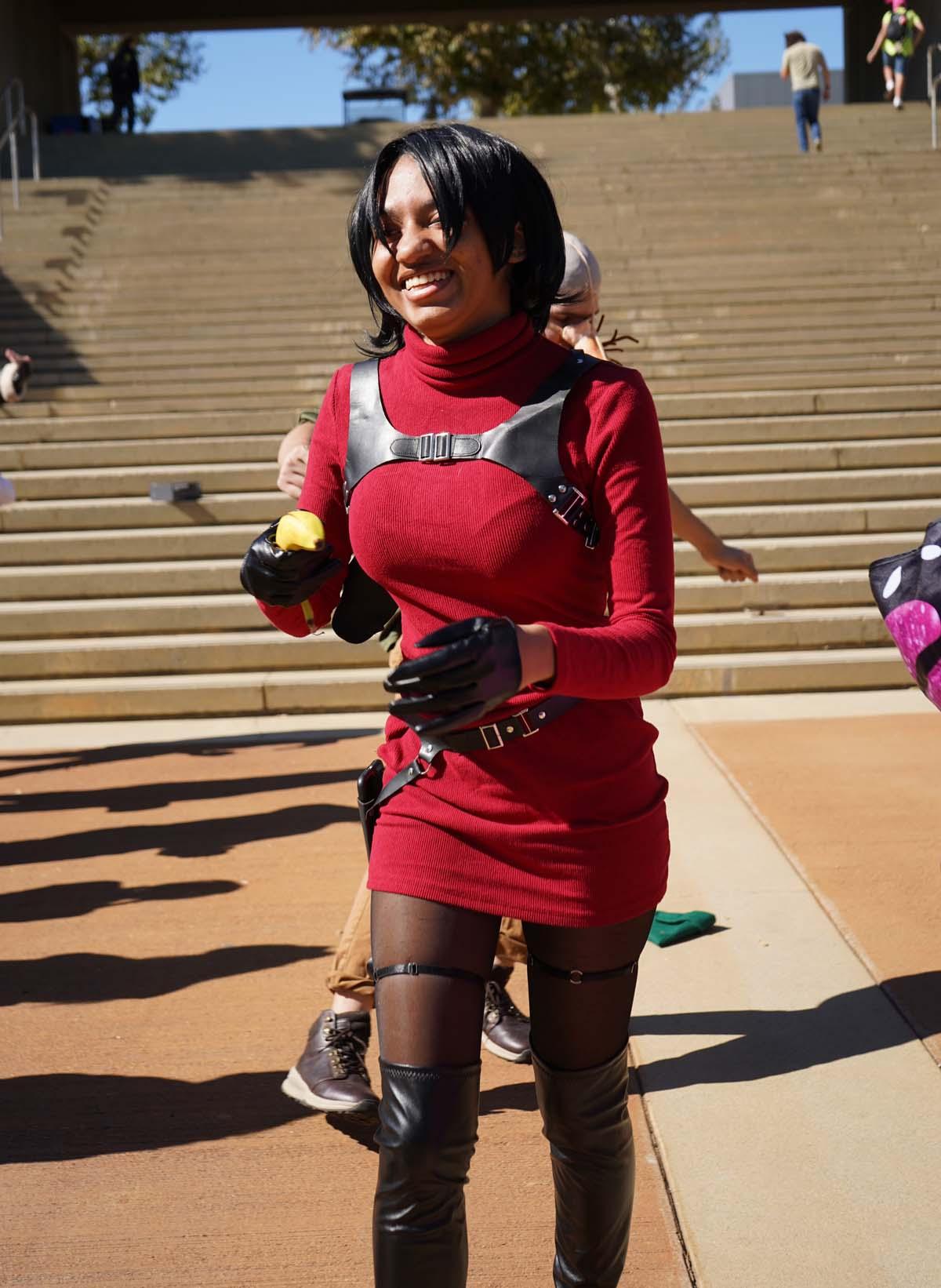 Students in costume at Halloween-themed Club Rush.